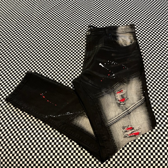 Brand new Arketype paint splatter jeans 38/32 - Picture 6 of 7